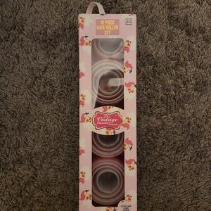 The Vintage Cosmetic Company Pink Hair Roller Set